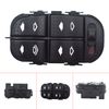 Master Power Window Switch Driver Side Left Power Door Window Switch Replacement for 2000-2007 Focus 4 Door