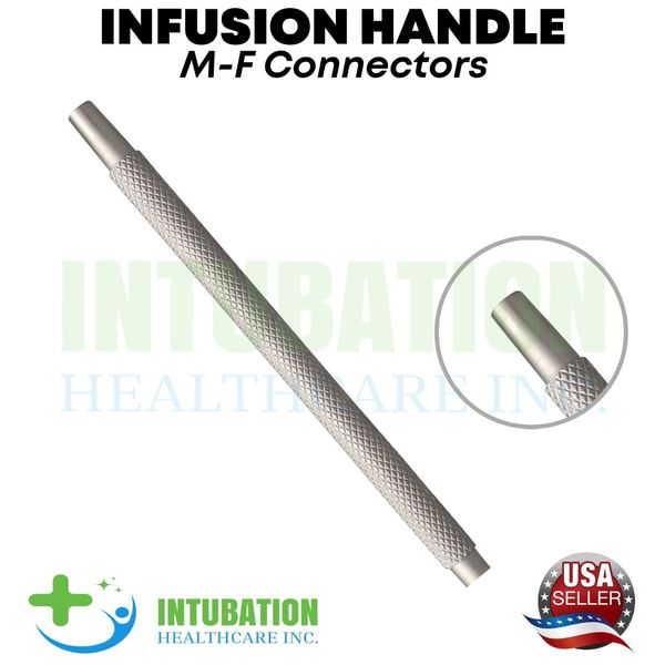 Infusion Handle M-F Connectors Handpiece Surgical Ophthalmic Instruments 9.5 cm