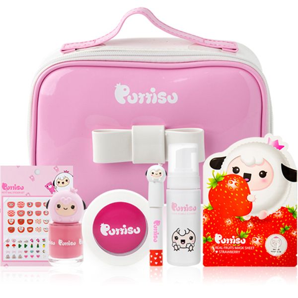 Petitche Kids Makeup Princess Pouch Set Pink