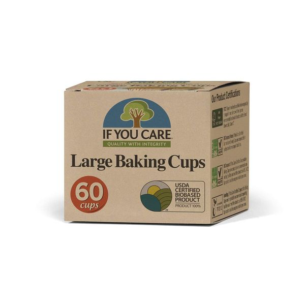 Source Atlantique, Inc Alishan Unbleached Paper Baking Cups, Set of 8 60 Cups