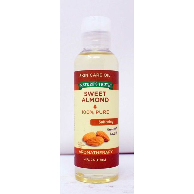 Natures Truth Sweet Almond Aromatherapy Skin Care Oil 4 Ounce