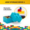 Room Copenhagen 40030643 LEGO Storage Brick, 4 Knobs, Medium Azur