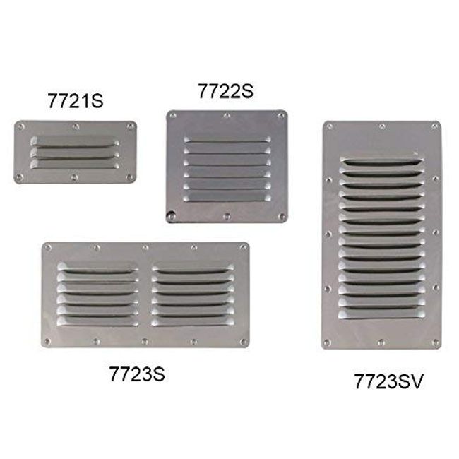 White Water Stamped Louvered Vent (7723SV - 5” x 9”)