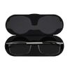 ThinOptics Brooklyn Reading Glasses 2.00 Rectangular Black Frames With Milano Magnetic Case - Thin Lightweight Compact Readers 2.00 Strength