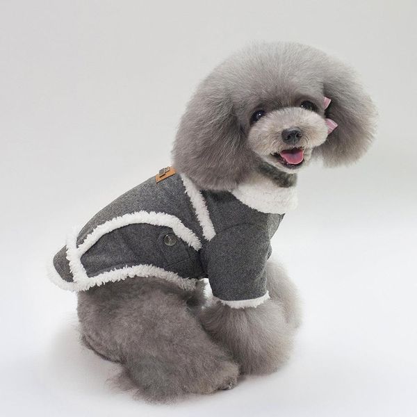 Cozy Chic Winter Dog Jacket - Stylish And Warm Pet Coat For French Bulldogs - Dark Grey / L