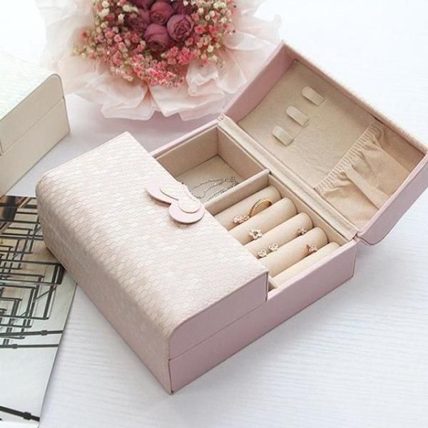 [OF59M664] Engagement Ring Wedding Gift Accessory Butterfly Jewelry Box