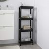 Ikea VESKEN shelf unit, 37x23x101 cm, black
