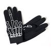 Hot Leathers Skeleton Finger Mechanic Gloves (Black, Large)