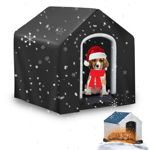 Dog House Cover, Covers for Winter Large Dog House Outdoor Weatherproof (27x29x28in)-Only Cover