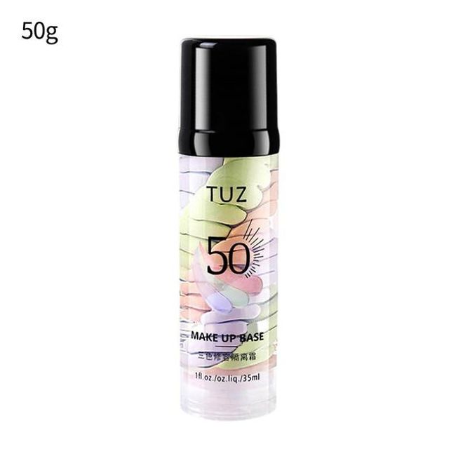 3 Colors Rainbow Up Cream Moisturizing Oil Control Makeup Brightening Long-lasting Base Foundation 40g