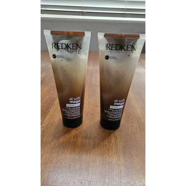 Redken All Soft Mega Mega Mask For Extremely Dry Hair 6.8 Fl Oz (2 Pack)