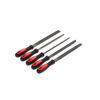 GEDORE RED File set tri.+sq.+flat+rnd+half-rnd 5pcs