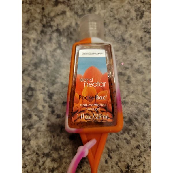 Bath & Body Works Pocketbac Hand Sanitizer Anti Bacterial Gel Holder ISLAND NECT