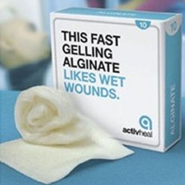 Activheal Alginate 5cm x 5cm Dressing x 10 - 301-6722