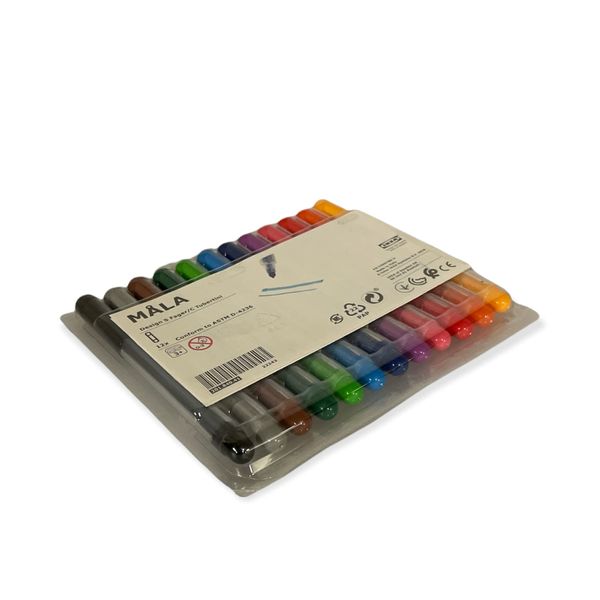 Ikea MALA Felt Tip Pens Pack of 12