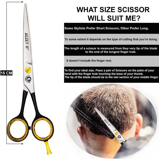 Barber Hair Shears Cutting Scissors Salon Hairdressing Razor, Hair Shears  for Women and Men