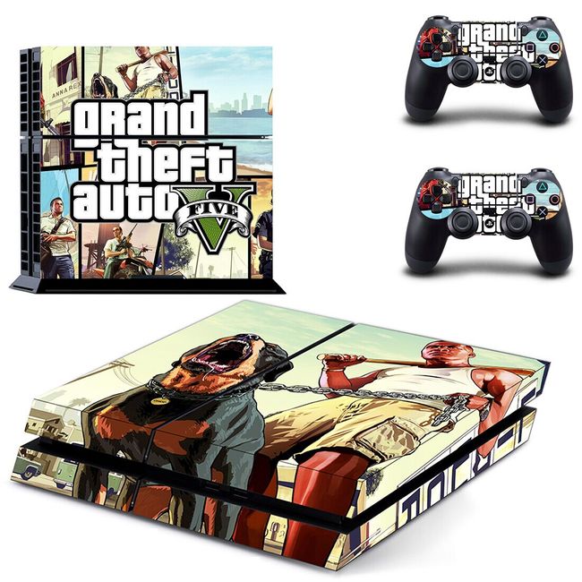 Grand Theft Auto GTA 5 PS4 Sticker Play station 4 Skin PS 4 Sticker Decal  Cover For PlayStation 4 PS4 Console & Controller Skins