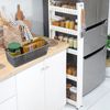 Leendines Small Plastic Storage Baskets, 6 Packs Slim Organizer Baskets
