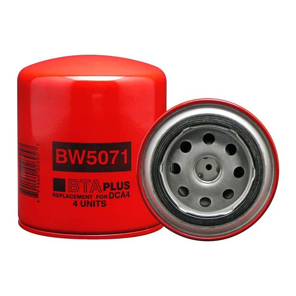 BALDWIN FILTERS Coolant Filter, 3-11/16 x 4-3/8 In, Model:BW5071