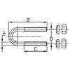 White Water 7864S-B Stainless Bow Eye (1/2" Diameter, 3" Thread)