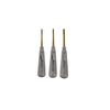 Dental Luxating Elevators with Periotome Tips Set of 3pcs for Reduced Trauma Extractions