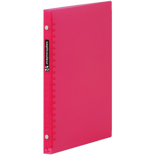 Maruman F083B-08 Loose Leaf Binder, A5, Septocrulle, 20 Holes, Pink