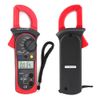 Digital Clamp Multimeter, 400A AC Current 600V AC&DC Voltage LCD Clamp Meter 4000 Counts True-RMS Diode Tester, for Capacitance, Continuity, Resistance, Frequency(Red)