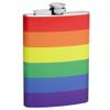 Top Shelf Flasks 8 oz. LGBTQ Movement Rainbow Flag Hip Flask
