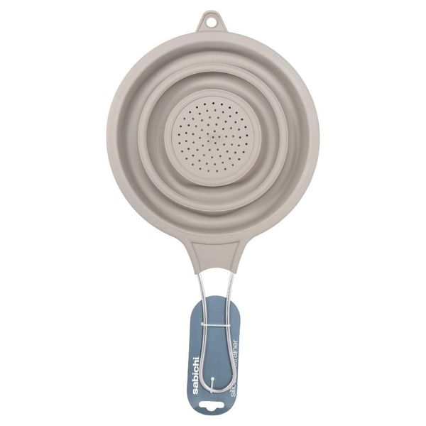 Sabichi Strainer, Silicone, Grey, 46 x 26 x 3 cm