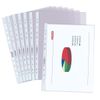 Herlitz A4 Grained Water Proof Punched Pocket - Clear (100 Pieces)