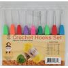 9 pcs Crochet Hooks 5.5" Set by Yonkey Monkey with Non-Sticking Ergonomic Handle