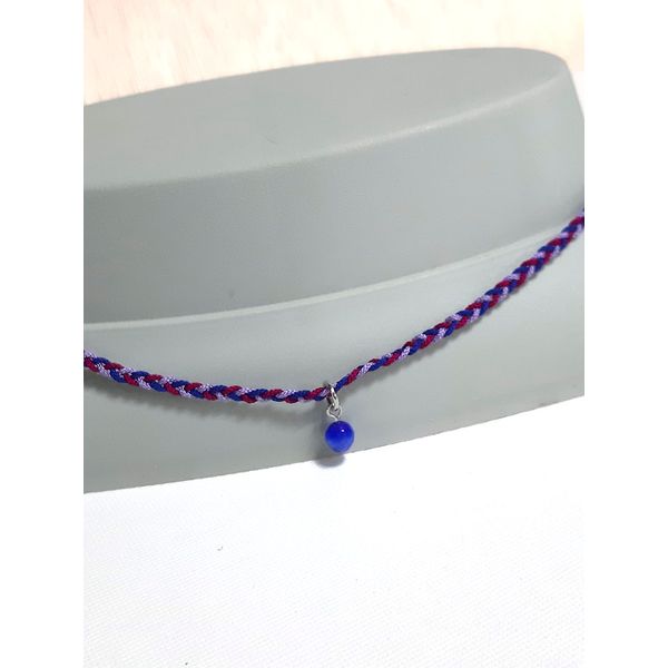 Three color choker necklace