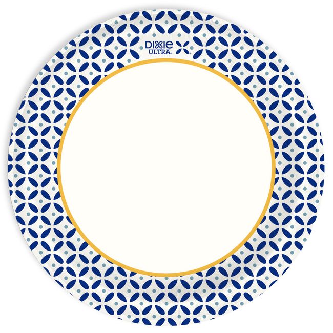 Dixie 10 Inch Paper Plates Dinner Size Printed Disposable Plate