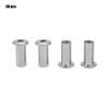 Hilitand Flat Hex Nuts, M6 M8 Iron Plated Nickle Flat Nuts Round Head Hex Nut Hex Socket Screw Inserts Threaded Insert Nuts (M8X15 30PCS)