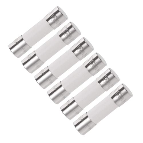 uxcell Ceramic Cartridge Fuse Nickel Plated Brass End Cap Quick Action Fast Blow Fuse 15A 250V 5x20mm Slow Blow 6 Pack