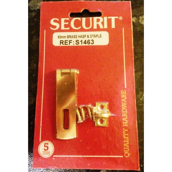 Brass HASP & STPL 2 1/2 S1463