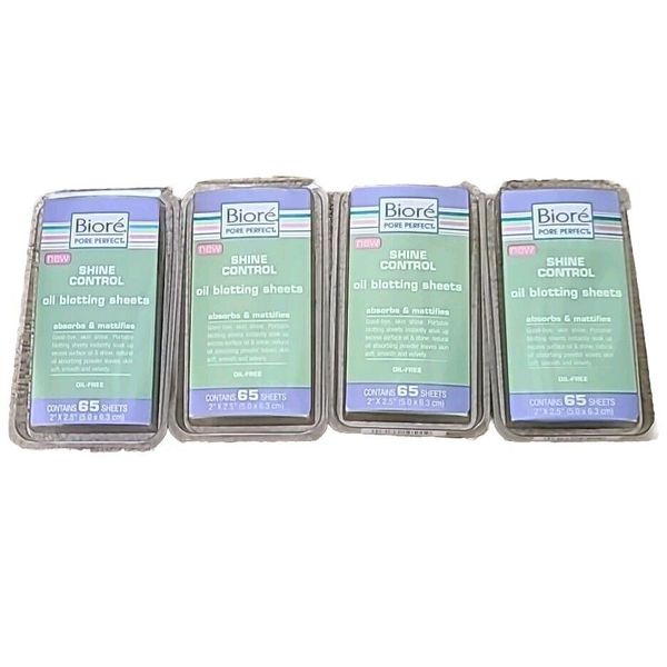 Biore • SHINE CONTROLL • Oil Blotting Sheets 260 Total SHEETS  ( 4 × 65 SHEETS )