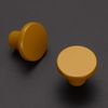 Ravinte 5 Pack Cabinet Knobs Earthy Yellow Kitchen Cabinet Knobs Round Dresser Drawer Knobs Yellow Drawer Pulls Closet Door Knobs 1-1/5 Inch