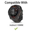HOMTERN Cases Designed for Garmin instinct 3 50MM,Soft TPU Lightweight Shell Drop-proof Scratch-Proof Flexible Screen Full Covered Protective Case,Black