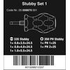 Wera Stubby Set 1 Screwdriver Set, 5 Pieces, 05008870001