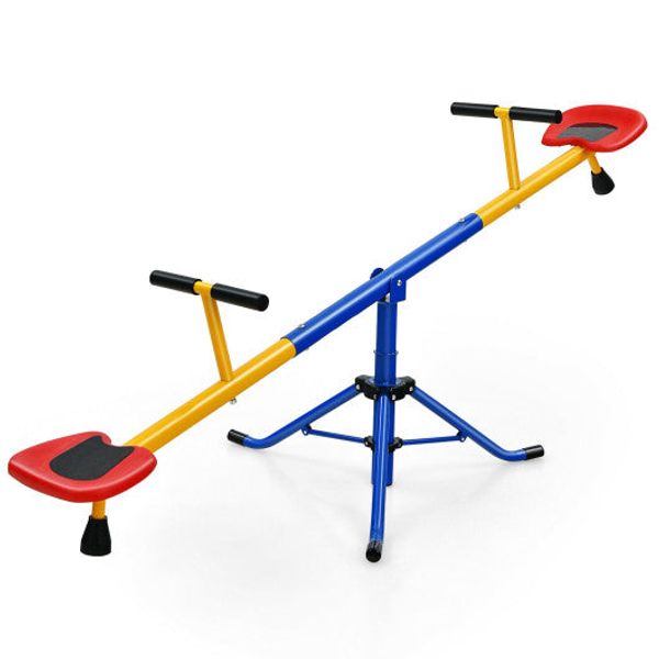 360°Rotation Kids Seesaw Swivel Teeter Totter Playground Equipment