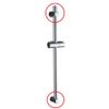 Carpango Shower Head Holder, Wall Mount Brass Bracket, 22mm, Silver