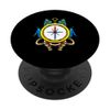 Camper Campsite Compass Tent Outdoor Camping PopSockets Swappable PopGrip