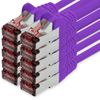 Cat6 network cable 10 x 2 m purple Ethernet cable Lankabel Cat6 Lan network cable Sftp Pimf patch cable 1000 Mbit s