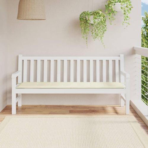 CHARMMA Garden Bench Cushion Cream Oxford Fabric 70.9 x 19.7 in,Chair & Sofa Cushions-43200