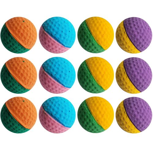 GINFH Cat Foam Ball Cat Sponge Ball Toy Cat Soccer Ball Toy (Two Color pet Ball)