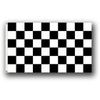 6 ft. Black & White Checker Bicycle Safety Flag with Rear Axle Mounting Bracket