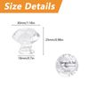 MOROBOR Self Adhesive Cabinet Pull Handle, 8pcs Transparent Acrylic Handles Concave Diamond Acrylic Knobs Cupboard Knobs Without Drill Handle for Kitchen Bathroom Mirror Door