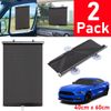 2 x Retractable Auto Car Side Window Sun Shade Cover Roller Curtain Visor Shield