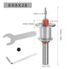 Countersink Drill Bit Set, 5Pcs Wood Drill Bit Set, Countersink Drill Bit Set Adjustable Replacement Combo with Case for Wood Metal Power Tool